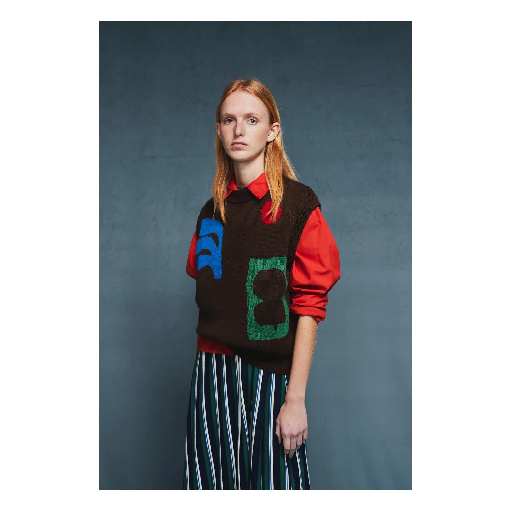 Bobo Choses - Organic Cotton Jacquard Sweater | Dark Brown
