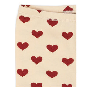 Konges Sløjd - Organic Cotton Heart Basic Biker Shorts | Beige
