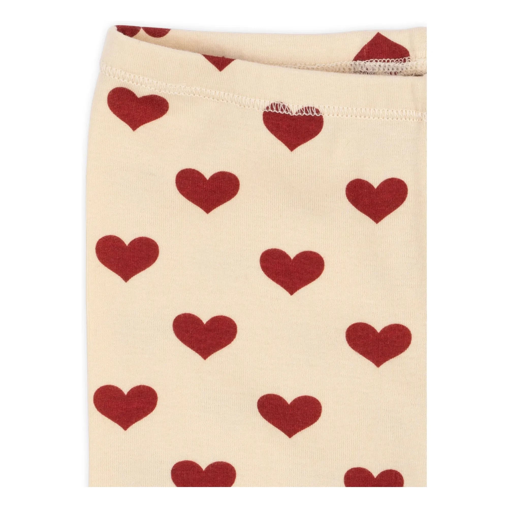 Konges Sløjd - Organic Cotton Heart Basic Biker Shorts | Beige
