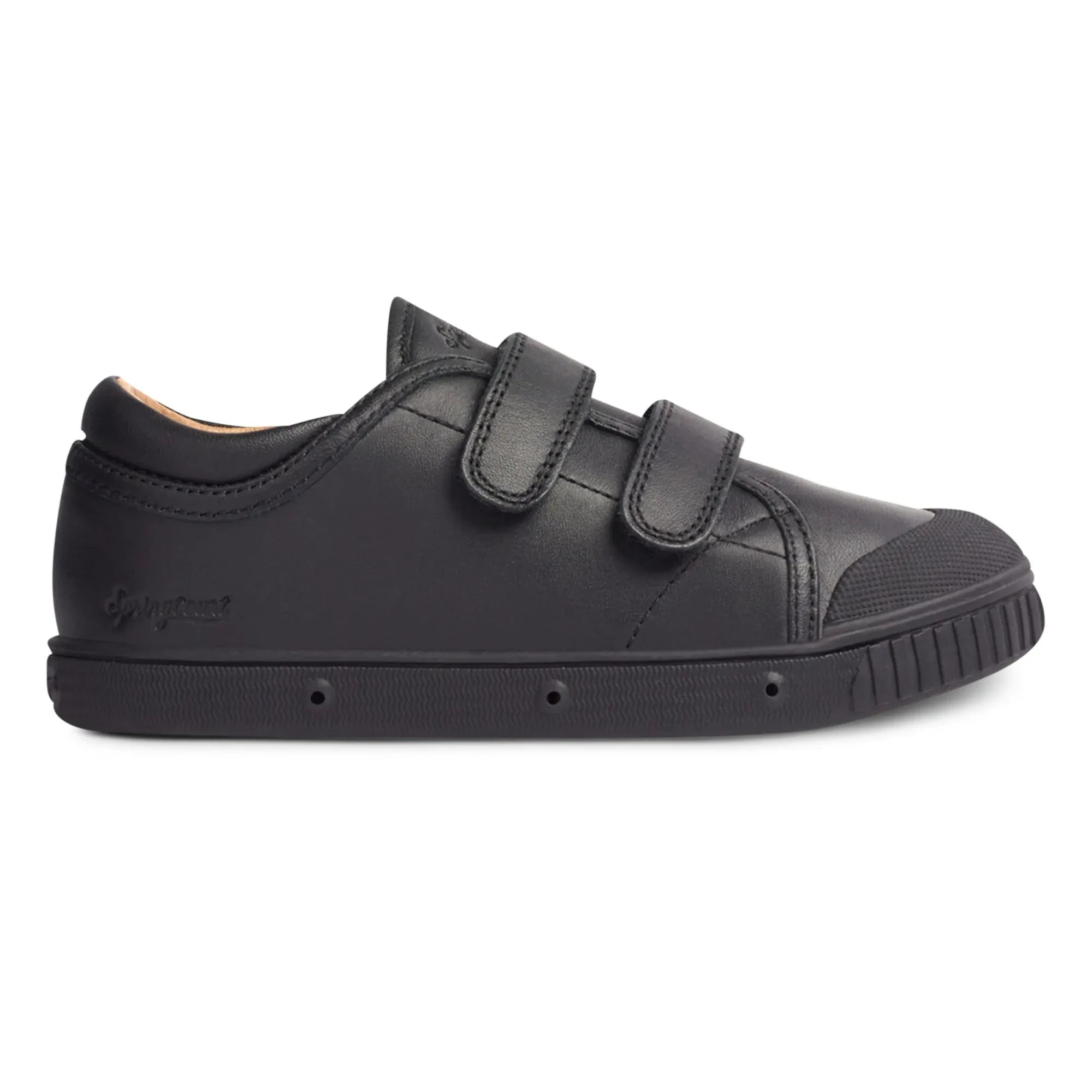 Spring Court - G2 Nappa Low-Top Velcro Sneakers | Black