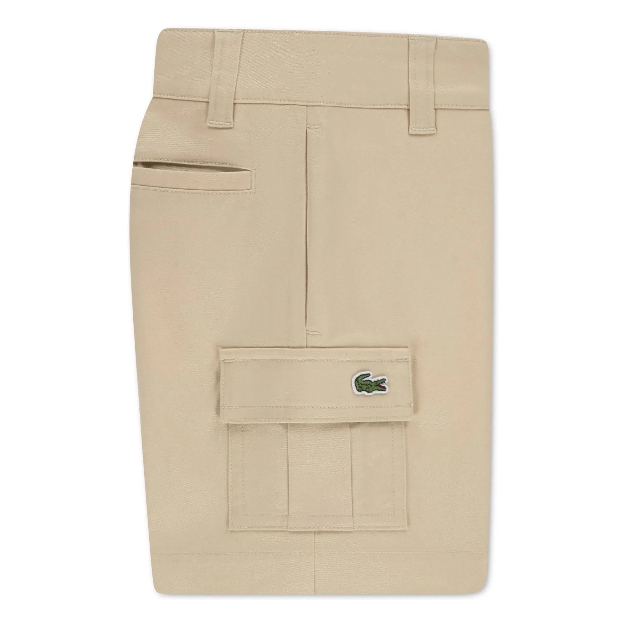 Lacoste - Organic Cotton Cargo Bermuda Shorts | Beige