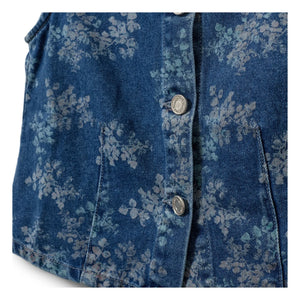 Sofie Schnoor - Carla Fleuri Denim Vest | Denim Blue