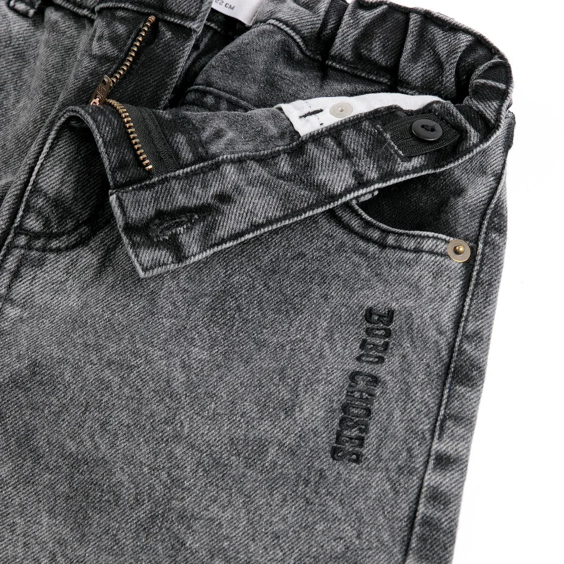 Bobo Choses - Washed Organic Cotton Jeans | Black