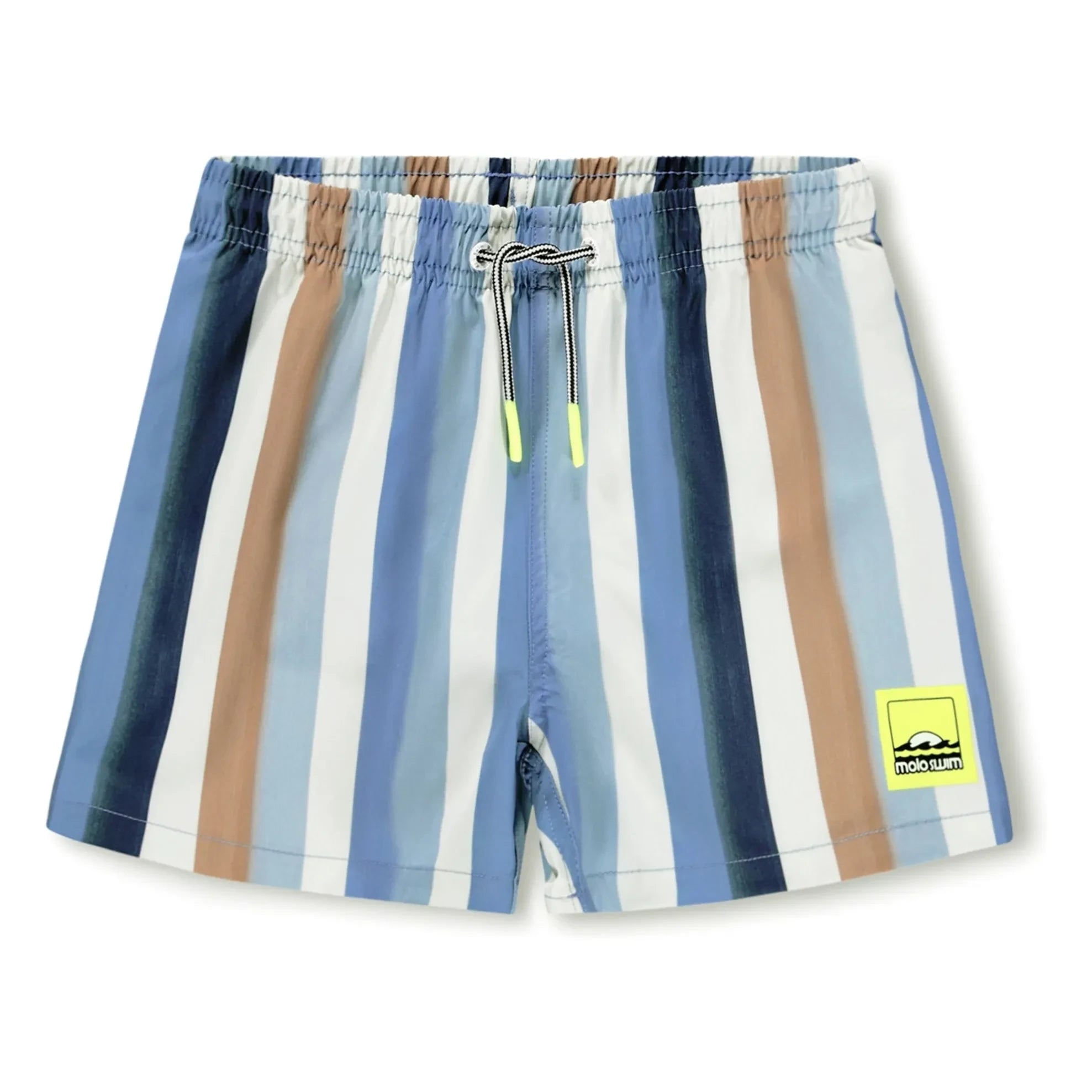 Molo - Niko Striped Recycled Fiber Swimsuit Shorts | Blue