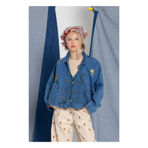 Hundred Pieces - Mara Cheval Sleeveless Denim Jacket | Blue
