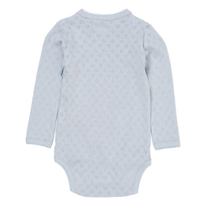 Copenhagen Colors - Pointelle Organic Cotton Bodysuit | Light Blue