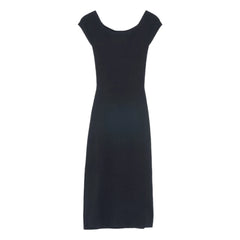 Bompard - Silk and Cashmere Bardot Neck Dress | Black