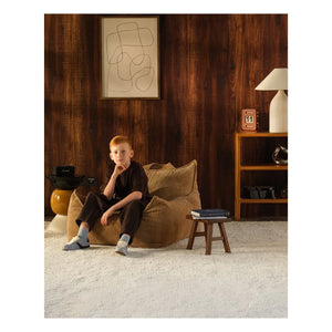 Wigiwama - Teen Ribbed Velvet Club Chair | Brown