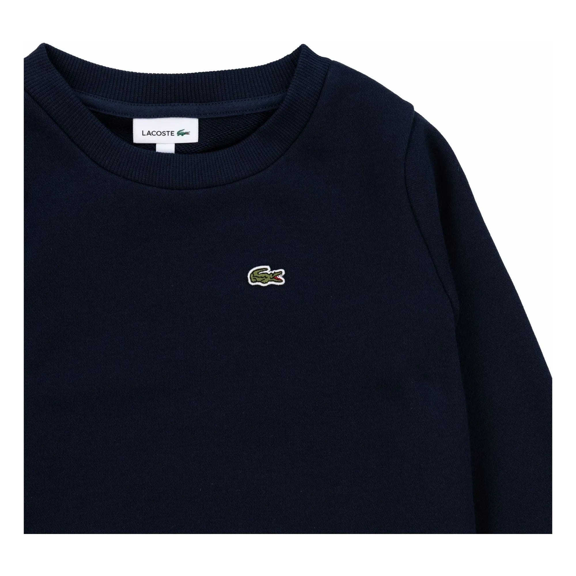 Lacoste - Organic Cotton Logo Sponge Sweatshirt | Navy Blue