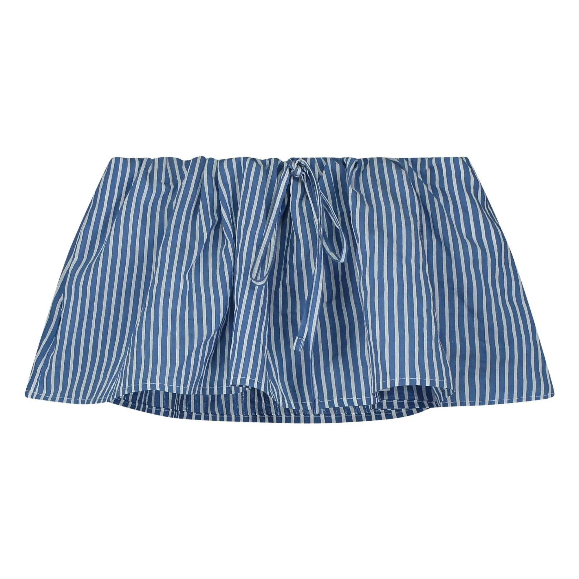 Tangerine - Striped skirt | Blue