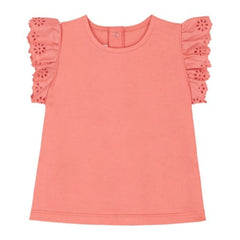 Petit Bateau - Broderie Anglaise T-Shirt | Coral