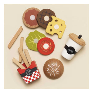 Le Toy Van - Burger, French Fries, and Soft Drinks Play Set