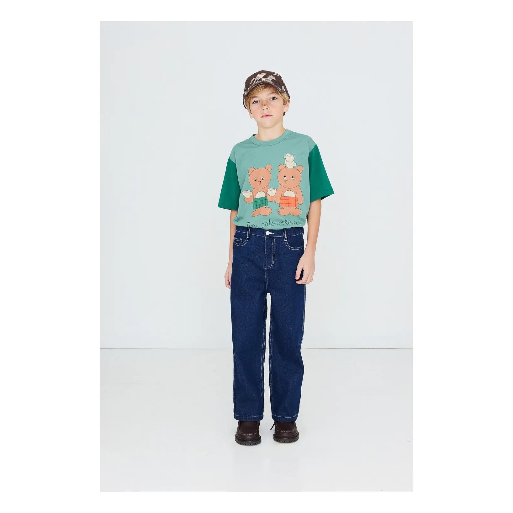 Tinycottons - Tea Room Organic Cotton T-Shirt | Green