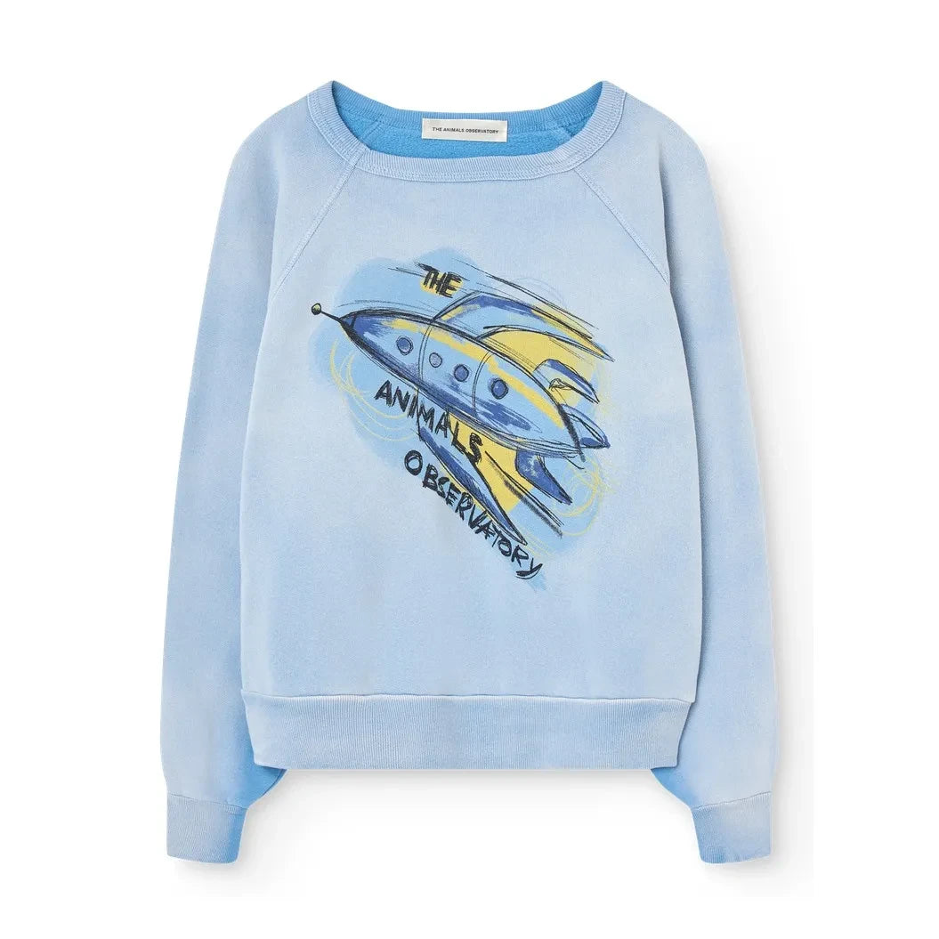 The Animals Observatory - Shark Rocket sweatshirt | Soluk mavi