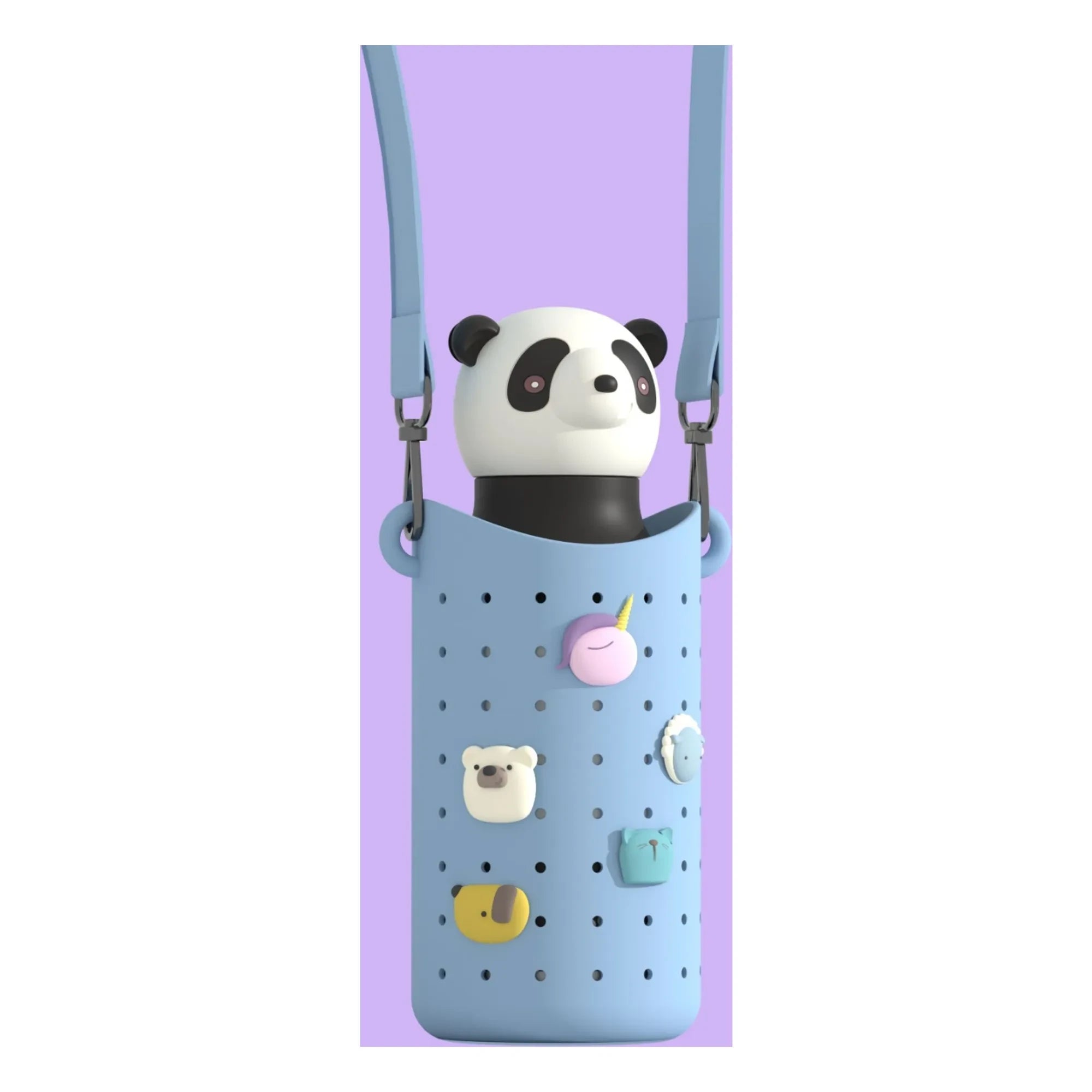 Asobu - 5-Decorated Water Bottle Holder | Blue
