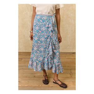 Louise Misha - Imelda Skirt Organic Cotton | Blue