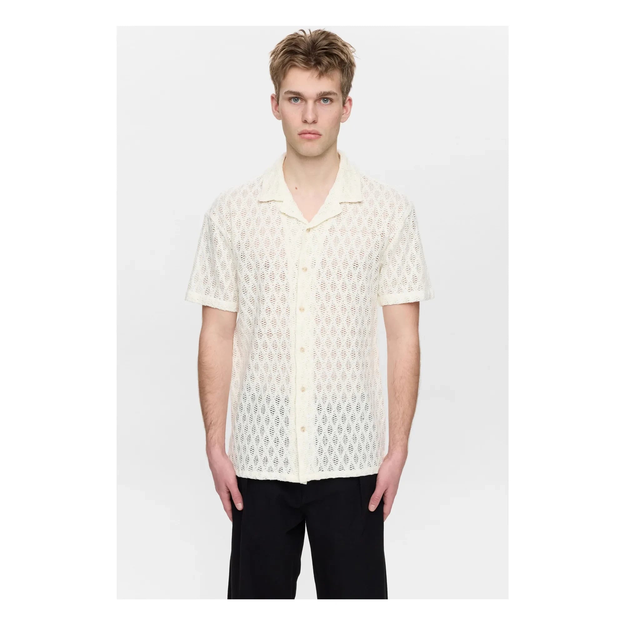 Anerkjendt - Akleander Ao Lace Shirt | Beige