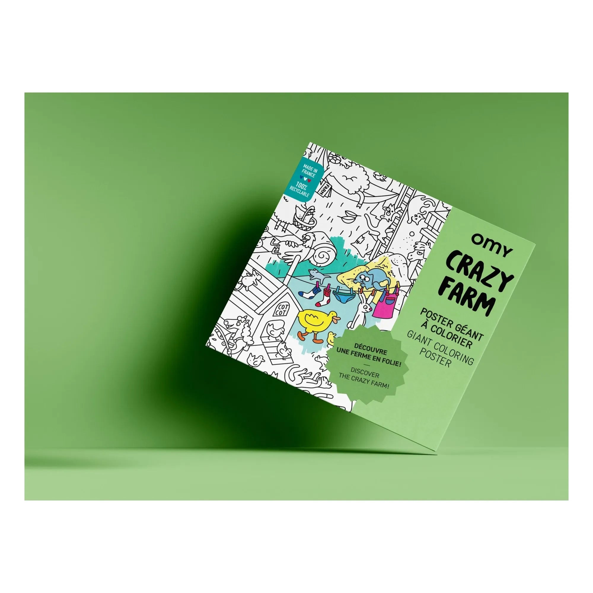 Omy - Crazy Farm Poster | Green