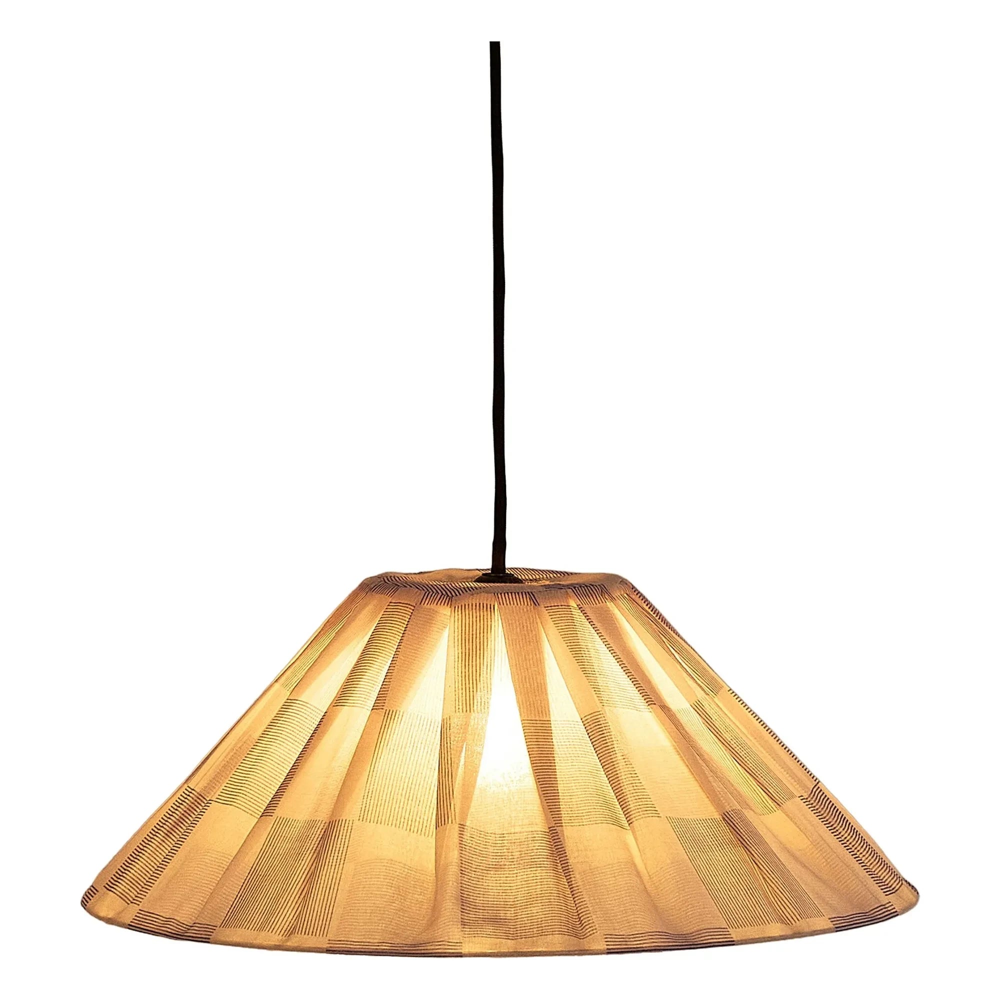 Nobodinoz - Ava Checked Lampshade | Blue