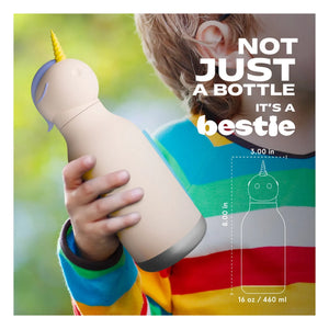 Asobu - Unicorn Stainless Steel Water Bottle | Pale Pink