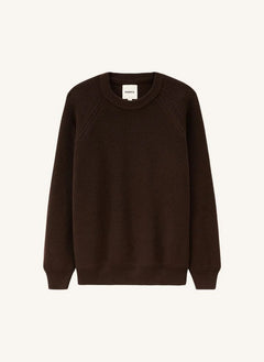 Noyoco - Oslo Sweater Merino Wool and Organic Cotton | Brown