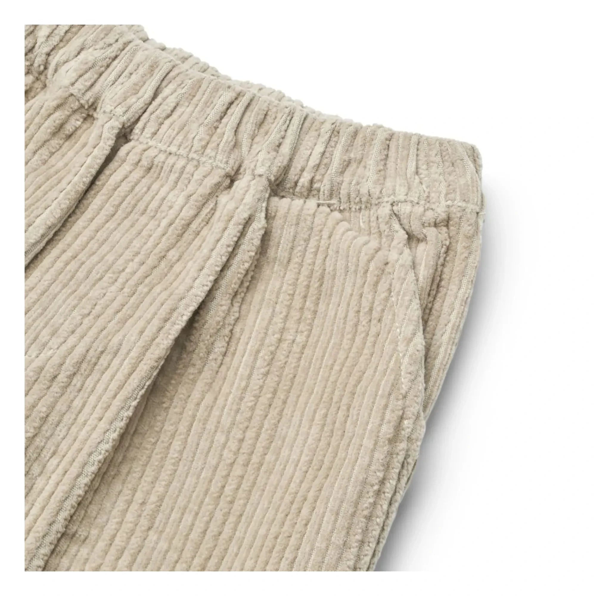 Liewood - Borris Organic Cotton Velvet Pants | Beige