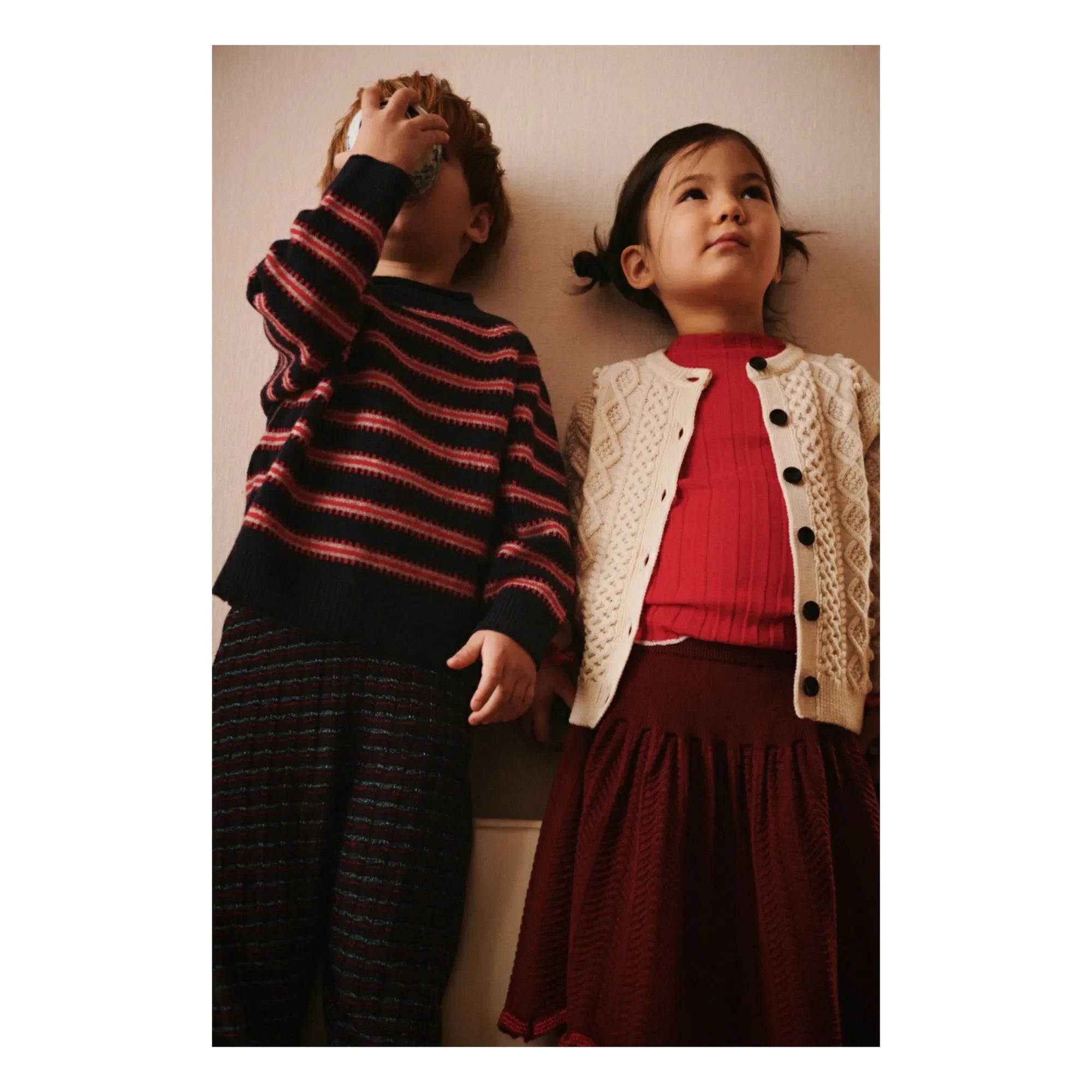 FUB - Aran Merino Wool Cardigan | Ecru