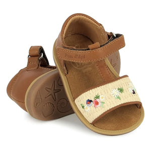 Pom d'Api - Air Natur Fleurs sandals | Cannelle