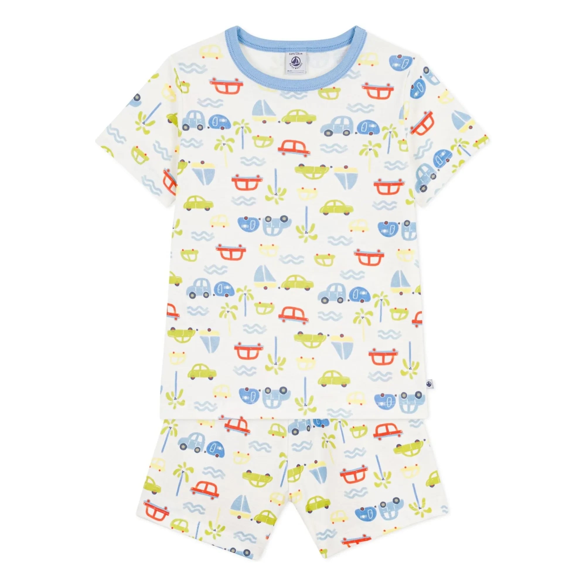 Petit Bateau - Kısa Pijama Arabası | Beyaz