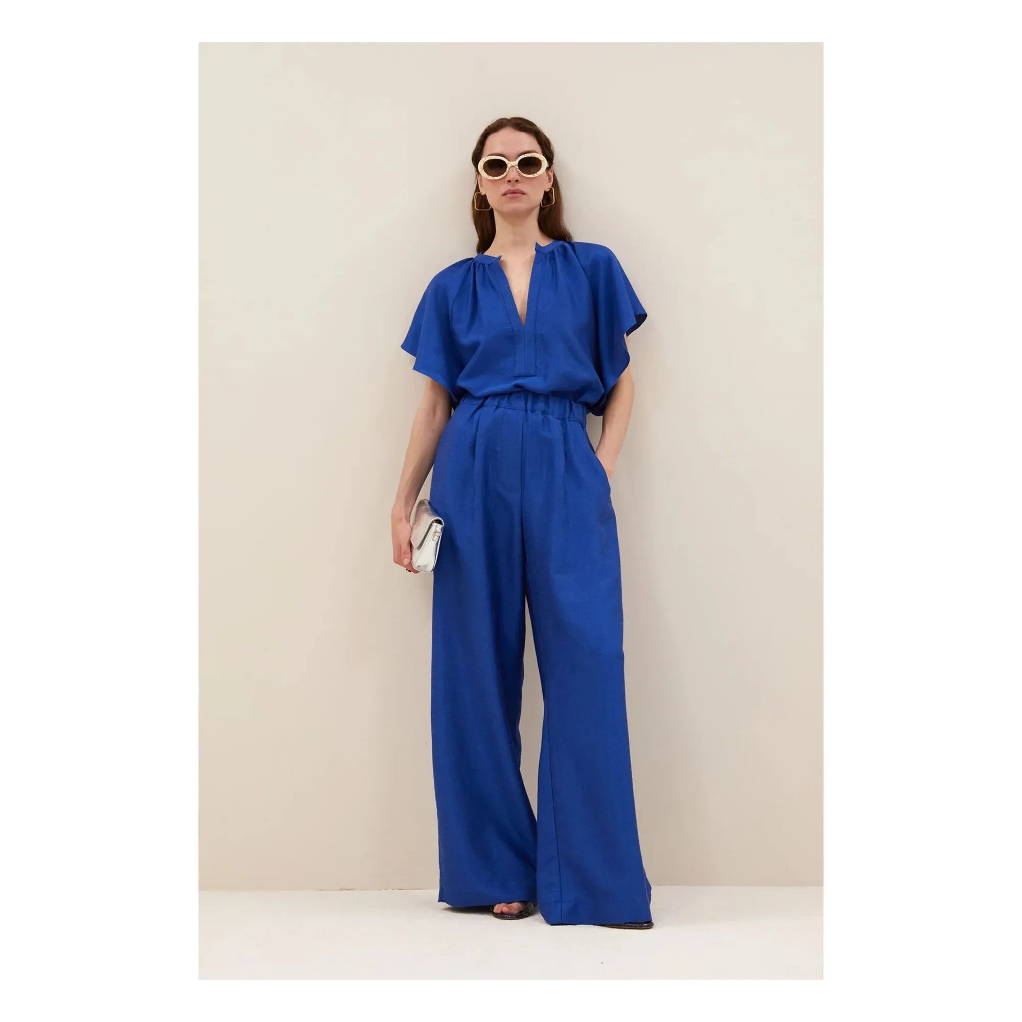 By Bar - Gloss Celin Pants | Royal Blue