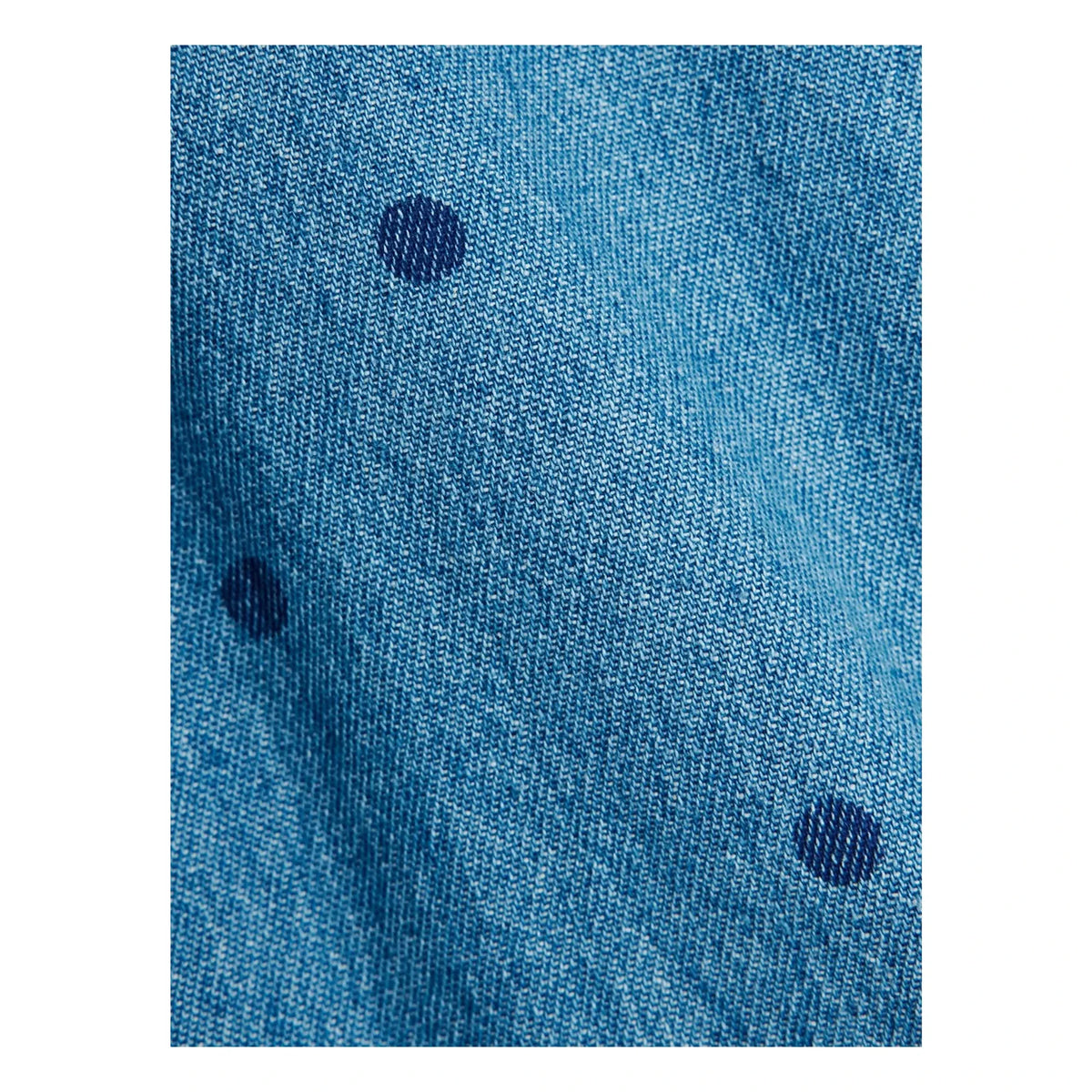Mini Rodini - Organic Cotton Dotted Denim Hat | Blue