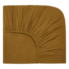 Haomy - Cotton Voile Fitted Sheet | Gold