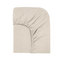 Community of Property - Washed Linen Fitted Sheet | Natural