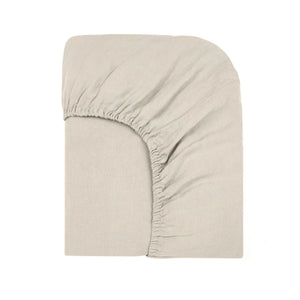 Community of Property - Washed Linen Fitted Sheet | Natural