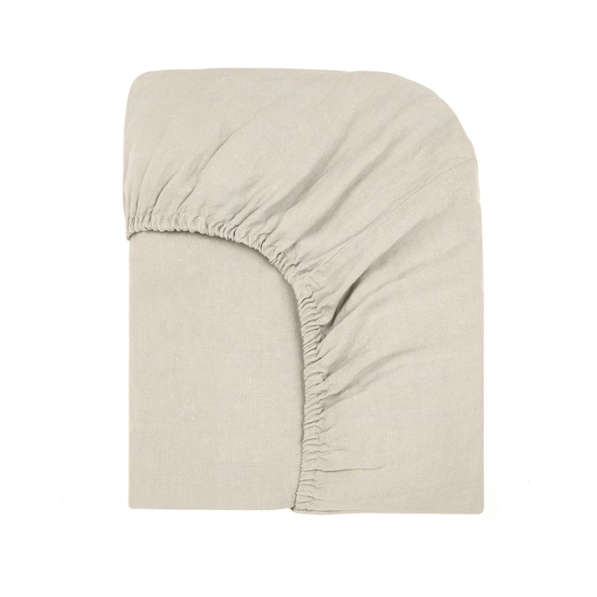 Community of Property - Washed Linen Fitted Sheet | Natural