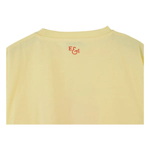 Emile et Ida - Apple Organic Cotton T-Shirt | Pale Yellow