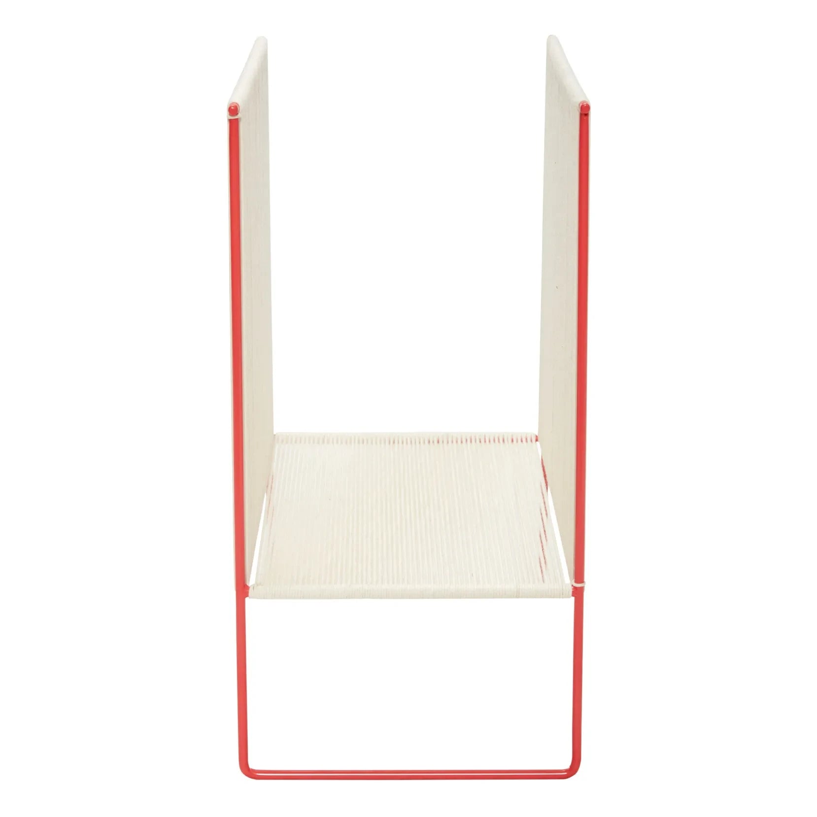 Hübsch - Rope and Metal Magazine Rack | Red