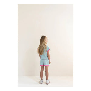 Jenest - Short Pointelle Lara Organic Cotton | Turquoise