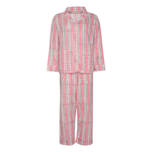 SISSEL EDELBO - Organic Cotton Patterned Night Pajamas | Dusty Pink