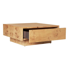 Ferm Living - FSC Blur Storage ahşap çekmeceli sehpa