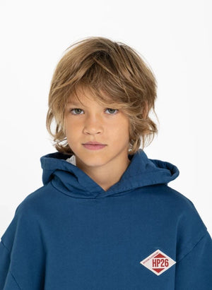 Hundred Pieces - Pat Freedom Organic Cotton Sweatshirt | Gray Blue