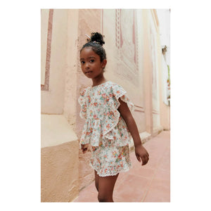 Louise Misha - Vallaloid organic cotton shorts | Ecru
