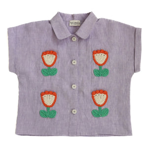 Kalinka - Mila Linen Shirt | Mauve