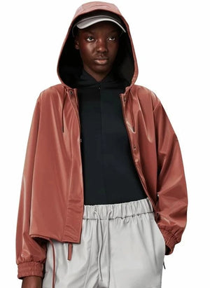Rains - String W Windbreaker | Brick Red