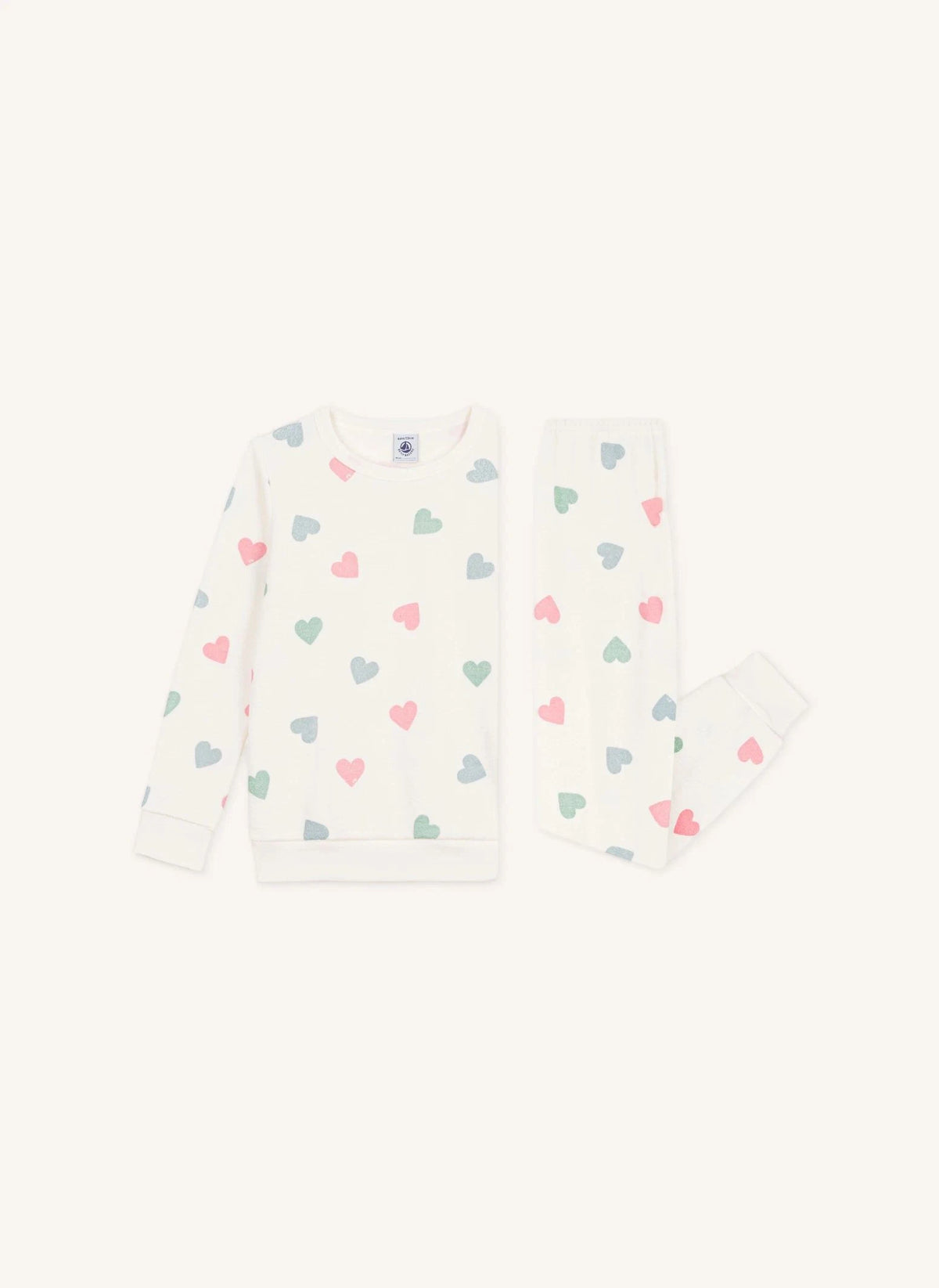 Petit Bateau - Kalpli Pijama Sünger Modal | Ekru