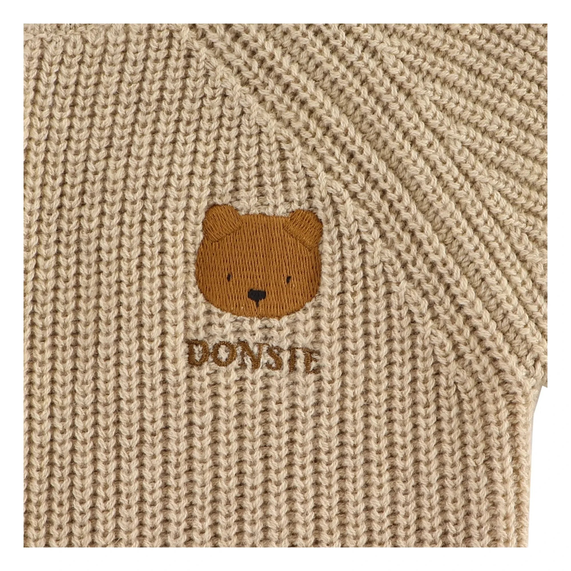 Donsje - Dantje Ribbed Bear Jumpsuit | Beige