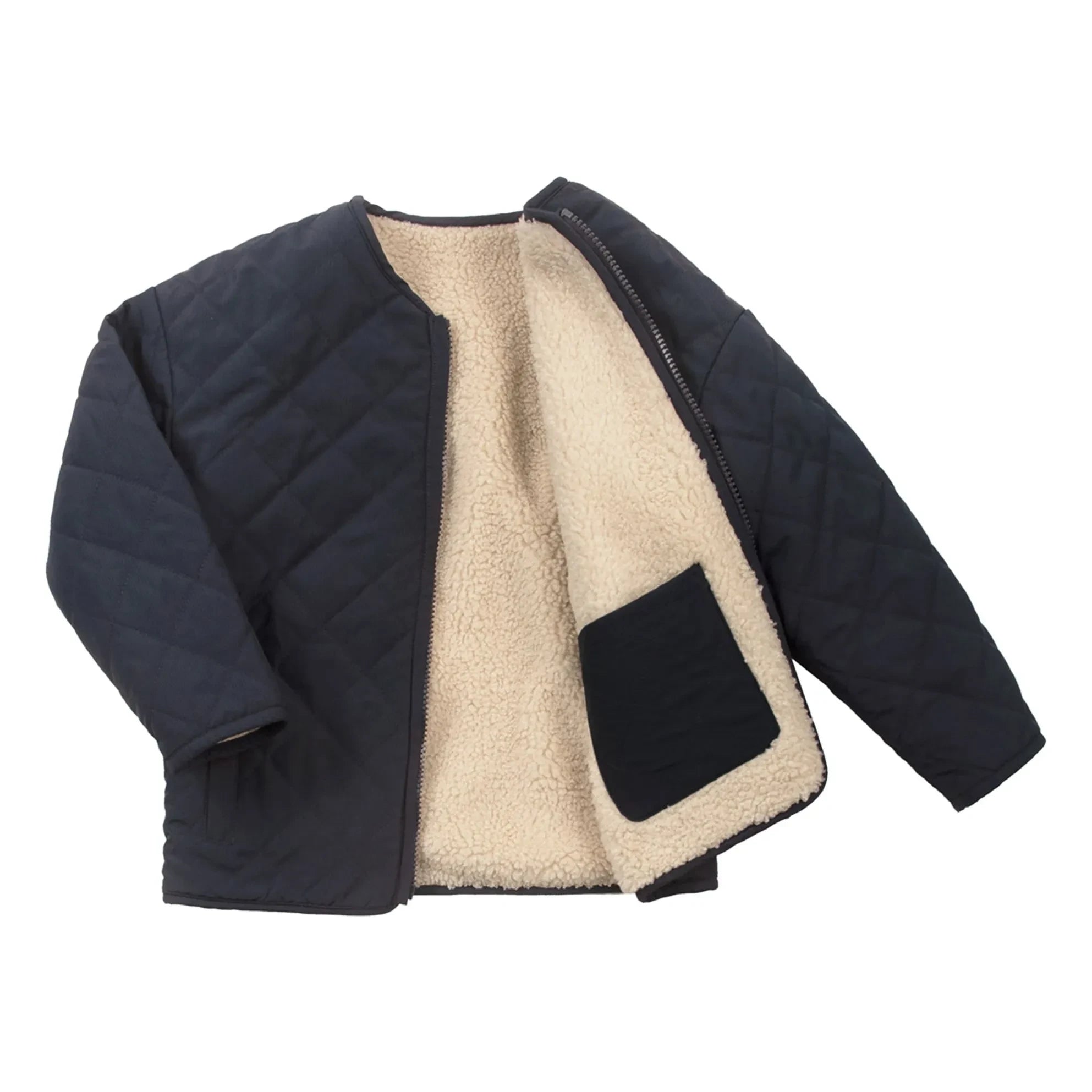 Gosoaky - Sleeping Lion Reversible Sherpa Jacket | Beige