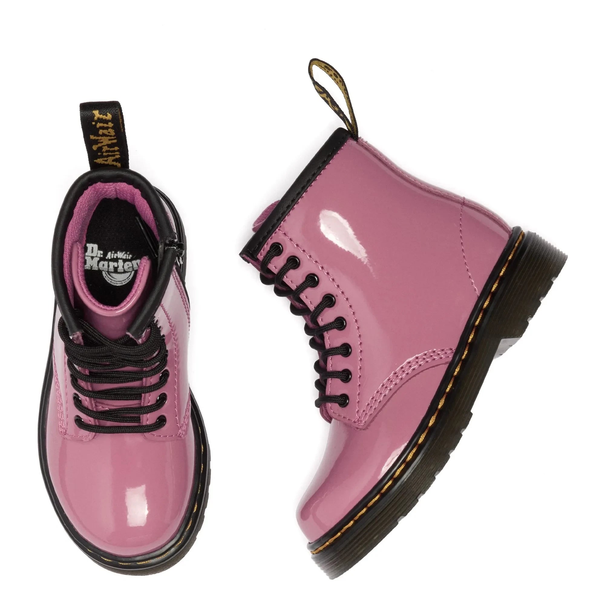 Dr Martens - 1460 J Patent Lace-Up Boots | Pink