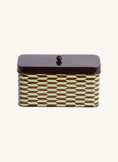 Present Time - Salerno Metal Storage Box | Brown