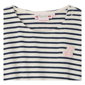 Bonpoint - Celima Striped Dress | Ecru